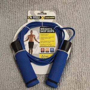 Blue Weighted Skip Rope